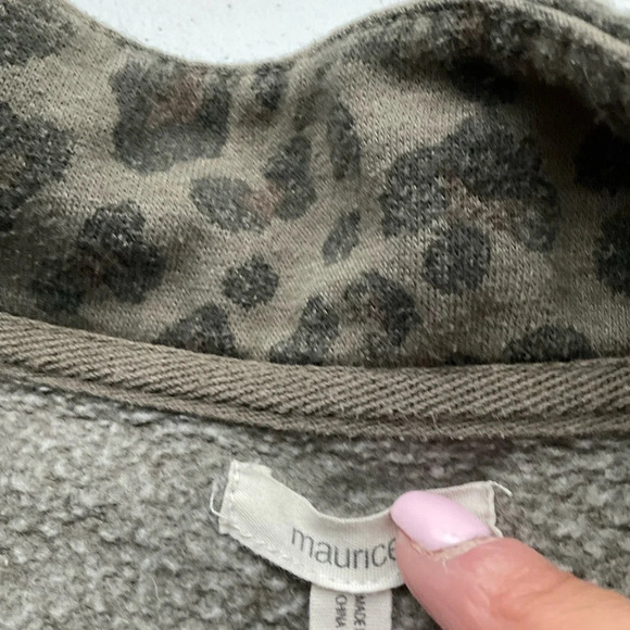 Women’s Maurice’s green leopard print sweater size 2XL - Picture 3 of 6